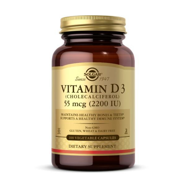 Vitamin D3 (Cholecalciferol) 55 mcg (2200 IU) - 100 vcaps Vitamin D3 (Cholecalciferol) 55 mcg (2200 IU) - 100 vcaps