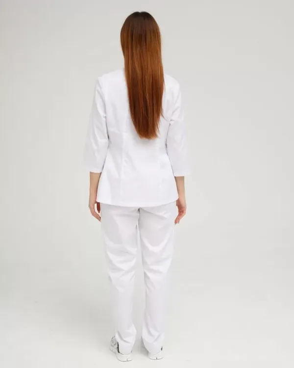Женский медицинский костюм Элизабет цвет белый