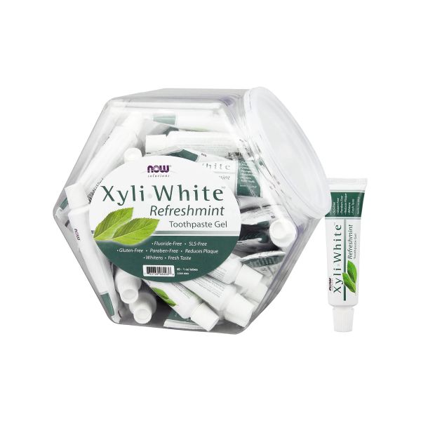 XyliWhite™ – отбеливающая зубная паста без фтора (NOW Foods)- 40 -1 oz tubes  XyliWhite™ – отбеливающая зубная паста без фтора (NOW Foods)- 40 -1 oz tubes