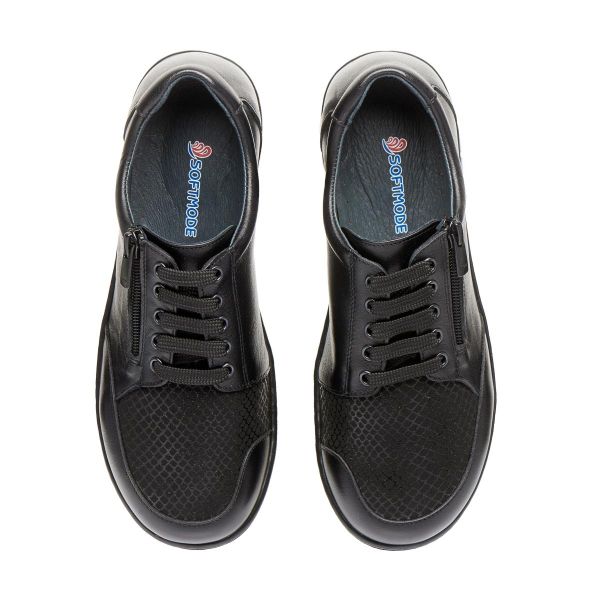 Жіночі анатомічні мокасини, чорний (арт.2508), TM SoftMode (Туреччина)