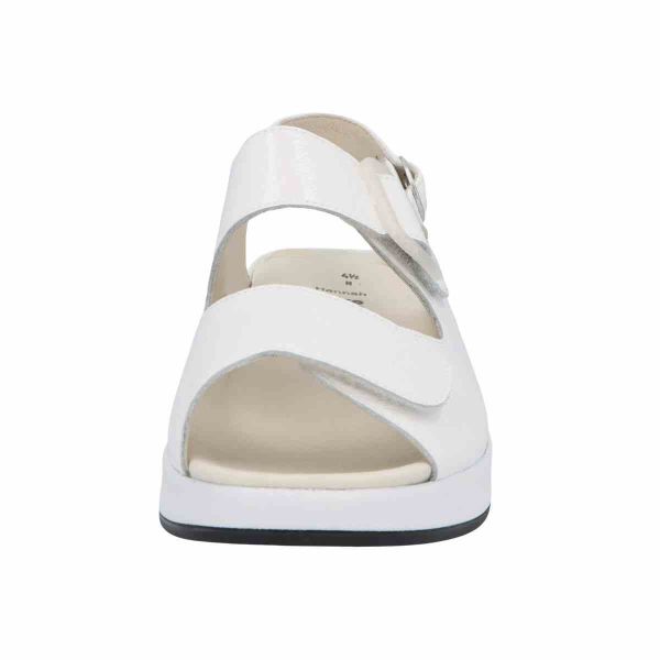 Жіночі босоніжки Hannah, білий лак (арт.7 75032 10300), Solidus (Німеччина)