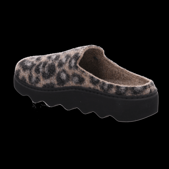 Жіночі сабо Firenze, чорний/леопард (арт. 6101 90) ROHDE (Німеччина)