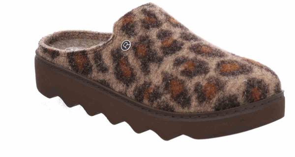 Женские сабо Firenze, коричневый/леопард (арт. 6101 72) ROHDE (Германия)