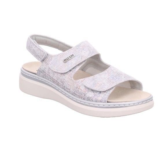 Женские сандалии Abano, серебряный/перламутр, 5227 85, ROHDE (ГЕРМАНИЯ)
