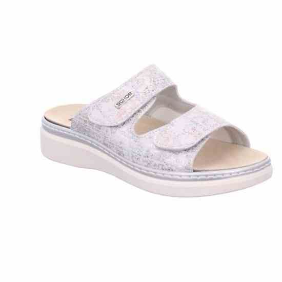 Жіночі шльопанці Abano, срібний/перламутр, 5224 85, ROHDE (НІМЕЧЧИНА)