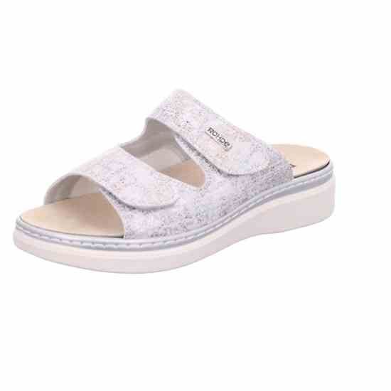 Жіночі шльопанці Abano, срібний/перламутр, 5224 85, ROHDE (НІМЕЧЧИНА)