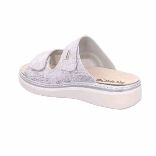 Жіночі шльопанці Abano, срібний/перламутр, 5224 85, ROHDE (НІМЕЧЧИНА)