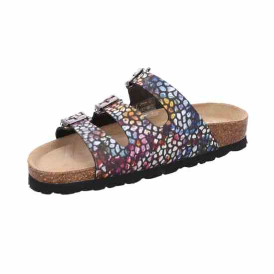 Жіночі шльопанці Alba, чорний/різнобарвний, 5620 98, ROHDE (НІМЕЧЧИНА)