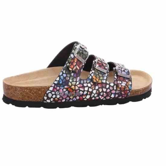 Жіночі шльопанці Alba, чорний/різнобарвний, 5620 98, ROHDE (НІМЕЧЧИНА)