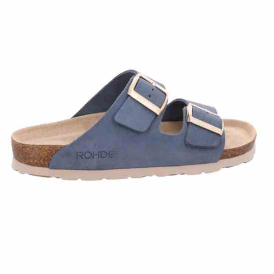 Жіночі шльопанці Alba, джинс, 5590 55, ROHDE (НІМЕЧЧИНА)