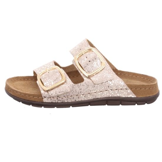 Жіночі шльопанці Rodigo, св.бежевий/перламутр, 5857 14, ROHDE (Німеччина)