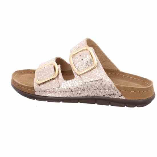 Жіночі шльопанці Rodigo, св.бежевий/перламутр, 5857 14, ROHDE (Німеччина)