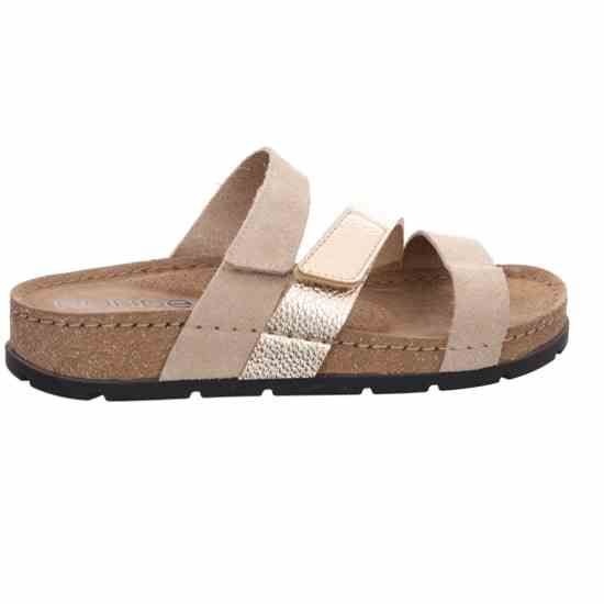 Жіночі шльопанці Soave, бежево-золотий, 5416 14, ROHDE (НІМЕЧЧИНА)