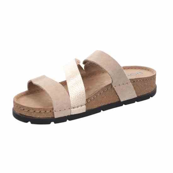 Жіночі шльопанці Soave, бежево-золотий, 5416 14, ROHDE (НІМЕЧЧИНА)