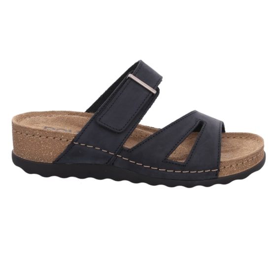 Жіночі шльопанці Soave, чорний, 5432 90, ROHDE (Німеччина)