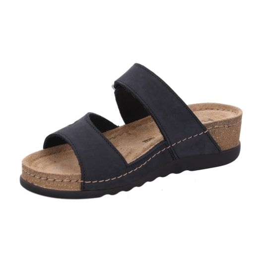 Жіночі шльопанці Soave, чорний, 5432 90, ROHDE (Німеччина)