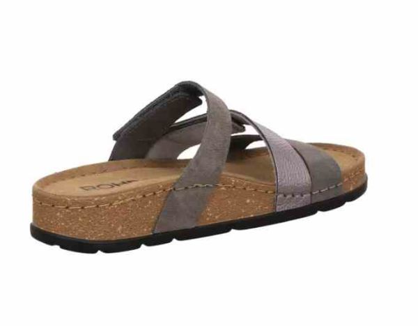 Жіночі шльопанці Soave, сірий/перламутр, 5416 82, ROHDE (НІМЕЧЧИНА)