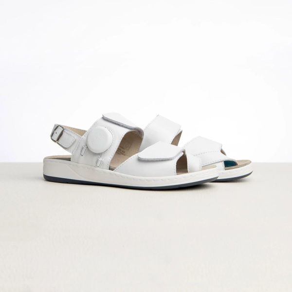 Жіночі терапевтичні босоніжки MediGo, білий (4060), Hallufix (Німеччина)