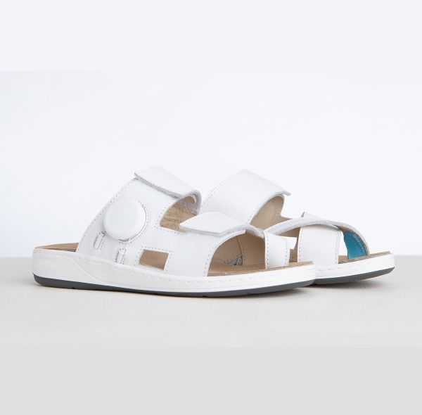 Жіночі терапевтичні шльопанці, білий (4310), Hallufix (Німеччина)