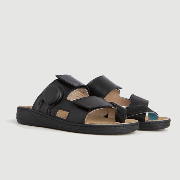 Жіночі терапевтичні шльопанці, чорний (4210), Hallufix (Німеччина)