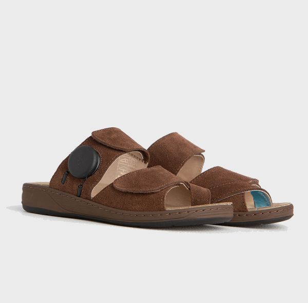 Жіночі терапевтичні шльопанці, коричневий (4050), Hallufix (Німеччина)