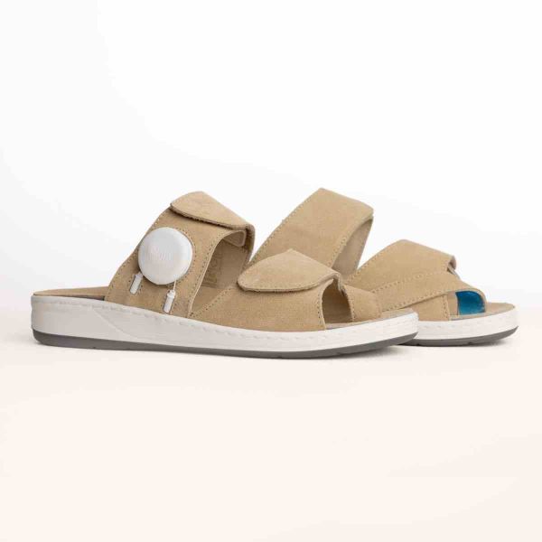 Жіночі терапевтичні шльопанці, пісочний (40401), Hallufix (Німеччина)