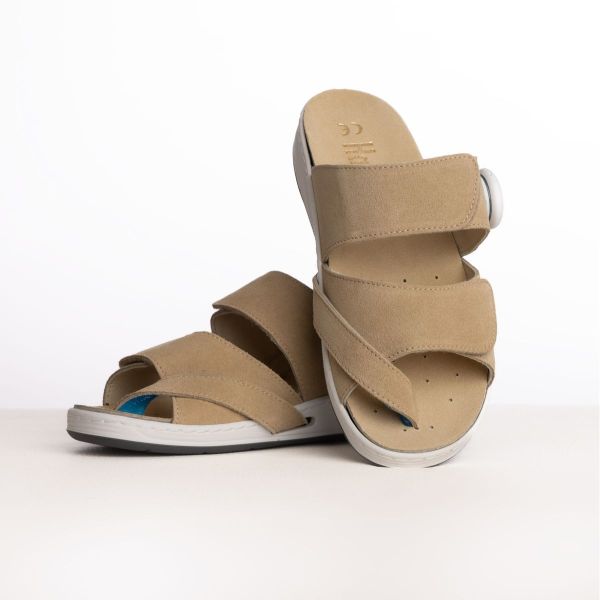 Жіночі терапевтичні шльопанці, пісочний (40401), Hallufix (Німеччина)