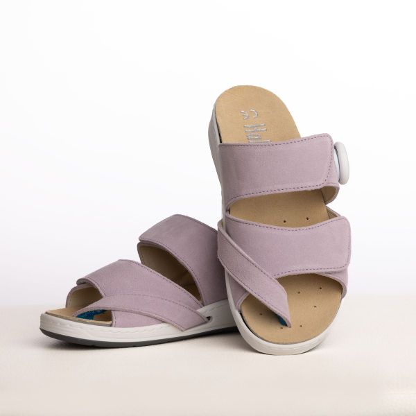 Жіночі терапевтичні шльопанці, бузковий (40402), Hallufix (Німеччина)