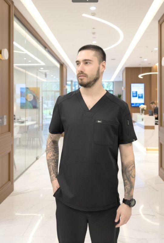 Урус чоловічий Медичний Костюм колір чорний Урус чоловічий Медичний Костюм колір чорний